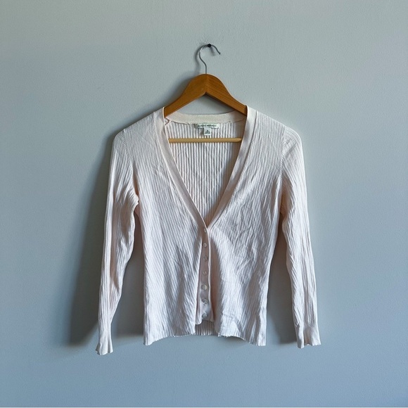 3/$20⚡️ Vintage Banana Republic Y2K Light Pink V-Neck Button Up Cardigan - Picture 1 of 14